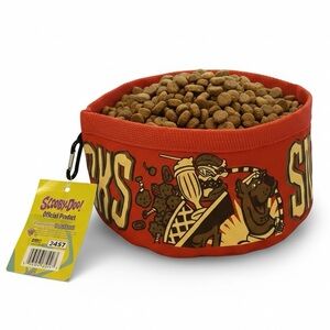 Scooby Doo Collapsible Fabric Dog Bowl Snacks NWT